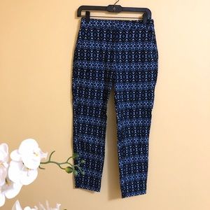 New Hollister blue black crop ankle pants size 3